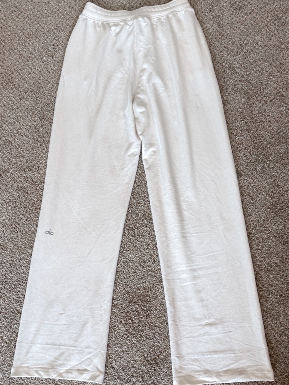 Alo White Lounge Pant/Sweatpant - Small
